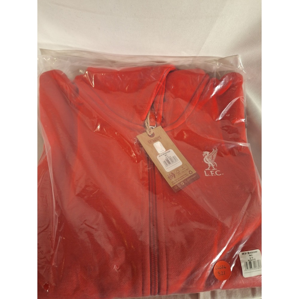 Liverpool FC Kids Red Zip Through Hoodie JNR Size 9-10 Years A23UN10‎ New